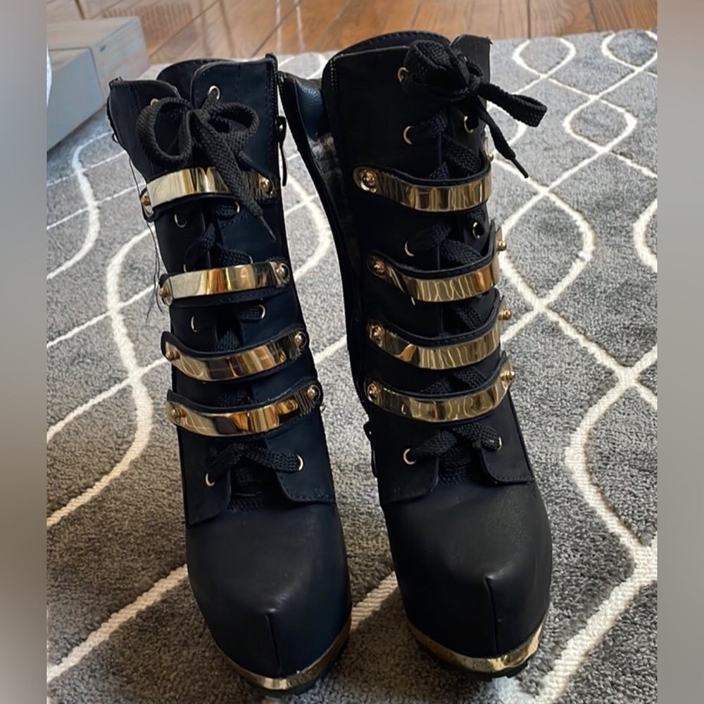Goth Platform Stiletto Boots